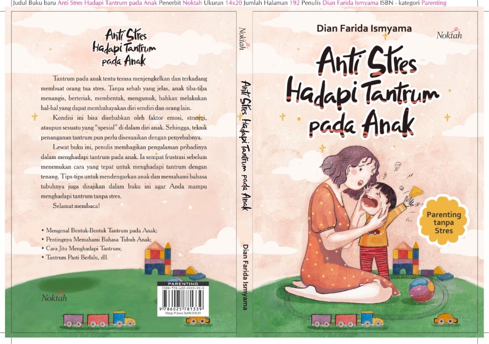 Cover buku anti stres hadapi tantrum pada anak